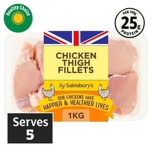 Sainsbury's 1kg British Chicken Thigh Fillets
