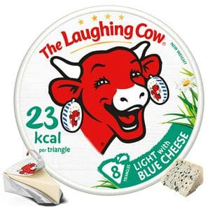 The Laughing Cow Light Blue Cheese Spread Triangles x8 120g