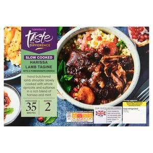 Sainsbury's Slow Cooked 500g Harissa Lamb Tagine with a Pomegranate Drizzle, Taste the Difference