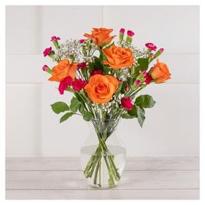 Rose & Spray Carnation Posy