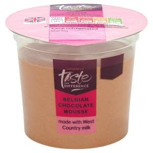 Sainsbury's Belgian Chocolate Mousse, Taste the Difference 100g