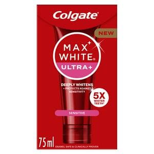 Colgate 75ml Max White Ultra Plus Sensitive Teeth Whitening Toothpaste