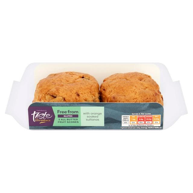 Sainsbury's Free From All Butter Fruit Scones, Taste the Difference
