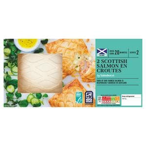 Sainsbury's 2 x Scottish Salmon En Croutes 380g