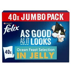 Felix As Good As it Looks Ocean Feasts Wet Cat Food 40 x 85g
