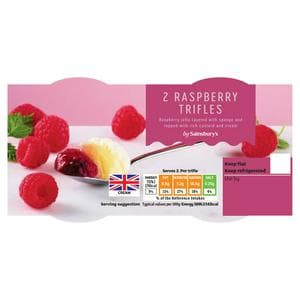 Sainsbury's Raspberry Trifles 2 x 125g
