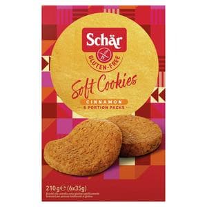 Schär 6 x 35g Cinnamon Soft Cookies Multipack Biscuits 210g