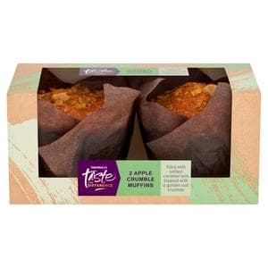 Sainsbury's Apple Crumble Muffins, Taste the Difference x2