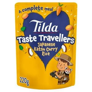 Tilda 220g 3+ Years Kids Taste Travellers Japanese Katsu Curry Rice Meal Pouch