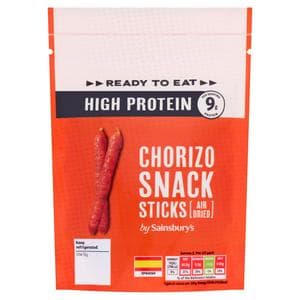 Sainsbury's 70g High Protein Ready to Eat Chorizo Snack Sticks