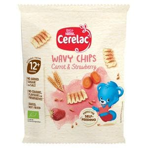 Cerelac 7g Suitable from 12+ Months Carrot & Strawberry Wavy Chips