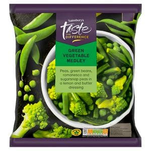 Sainsbury's 600g Green Vegetable Medley, Taste the Difference