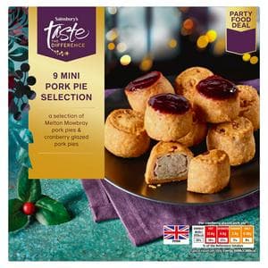 Sainsbury's 9 x Selection Pork Pie, Taste the Difference 450g