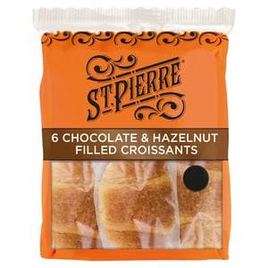 St Pierre 6 x Chocolate & Hazelnut Filled Croissants