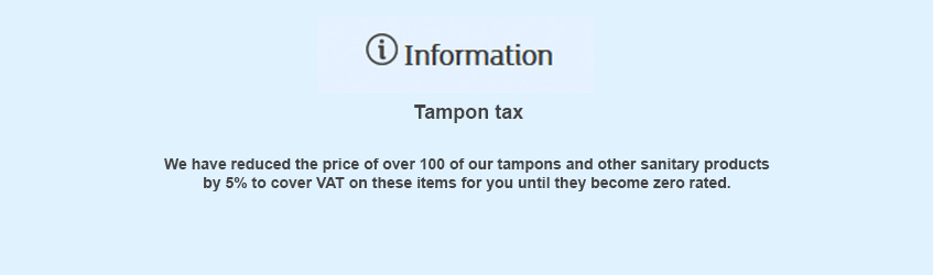 Information on tampon tax
