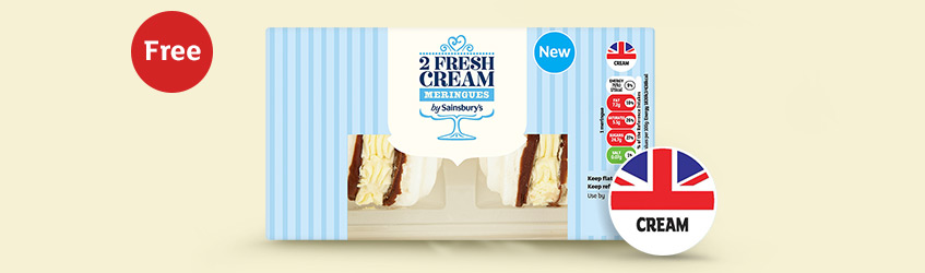 Try cream meringues for free.