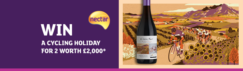 Win a cycling holiday with Cono Sur Bicicleta wines.
