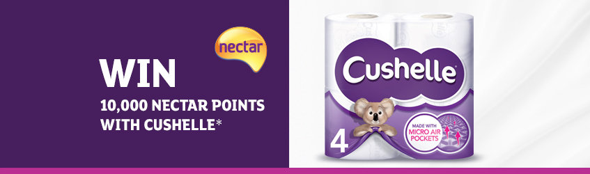Win 10,000 Nectar points with Cushelle.