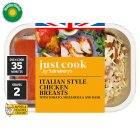 Sainsbury's Just Cook Italian Style Chicken Breasts with Tomato Mozzarella & Basil 415g