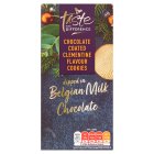 Sainsbury's Chocolate Coated Clementine Flavour Cookies, Taste the Difference 200g