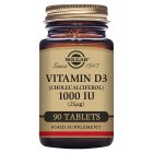 Solgar Vitamin D Cholecalciferol 1000 IU Tablets x90