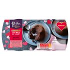 Sainsbury's Valentines Chocolate Melting Puddings, Taste the Difference 2x155g