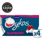 Oykos Raspberry Luxury Greek Style Yogurt 4x110g