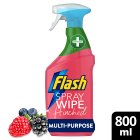 Flash Spray Wipe Hinched Wild Berries Anti-bacterial Multi Purpose Cleaning Spray 800ml