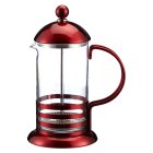 Red Metal Cutout Cafetiere 3 Cup 