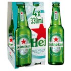 Heineken Silver Beer Lager Bottles 4x330ml