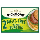 Richmond Frozen Meat Free Vegan Burgers x2 150g