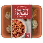 Sainsbury's Spaghetti Meatballs Ready Meal For 1 400g