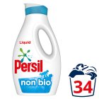 Persil Non Bio Sensitive Washing Liquid Laundry Detergent 34 Washes 918ml