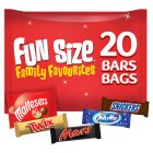 Mars Snickers Twix Maltesers & Milky Way Funsize Milk Chocolate Bars 20 Packs