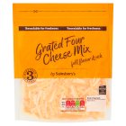 Sainsbury's Grated Four Cheese Mix 250g