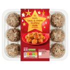 Sainsbury's British Pork Sage & Onion Stuffing Balls x24 720g