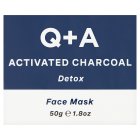Q+A Activated Charcoal Detox Face Mask 50g