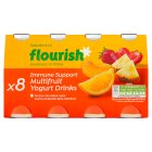 Sainsbury's Flourish Immune Support Multifruit Yogurt Drinks 8x100g