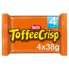 Toffee Crisp Milk Chocolate Bar Multipack 4x38g