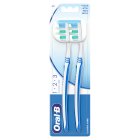 Oral-B 123 Classic Care Medium Manual Toothbrush x2