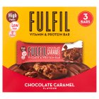 FULFIL Chocolate Caramel Flavour Vitamin & Protein Bar 3×40g