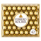 Ferrero Rocher Milk Chocolate Hazelnut Pralines Gift Box of Chocolates Pieces x42 525g