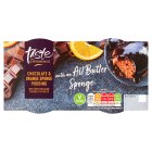 Sainsbury's Chocolate & Orange Sponge Pudding, Taste the Difference x2 100g