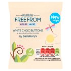 Sainsbury's Deliciously Free From White Chocolate Buttons 25g
