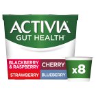 Activia Cherry, Blueberry, Strawberry, Blackberry & Strawberry Multipack Yogurt 8x115g