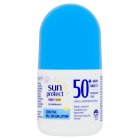 Sainsbury's Sun Protect Baby + Kids 50 + Very High SPF Sensitive Roll On Sun Lotion 50ml
