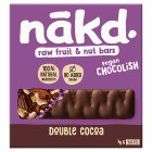 Nakd Double Cocoa Chocolish Raw Fruit & Nut Bars 4x30g