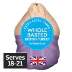 Sainsbury's Extra Extra Large Whole Basted British Frozen Turkey 8.9kg-10.6kg