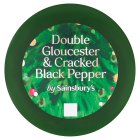 Sainsbury's Double Gloucester & Cracked Black Pepper 90g