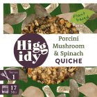 Higgidy Family Kitchen Porcini Mushroom & Spinach Vegan Quiche 155g